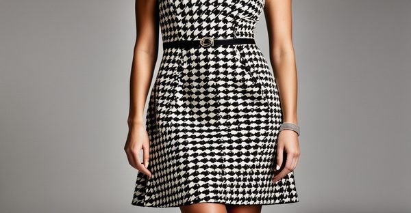 Robe pied de poule : l'élégance chic pour toutes les silhouettes